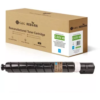 G&G Reborn Tonerpatrone kompatibel mit Canon C-EXV 49 (8525B002) Cyan