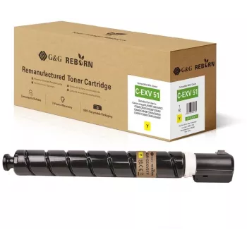 G&G Reborn Tonerpatrone kompatibel mit Canon C-EXV 51 (0484C002) Gelb