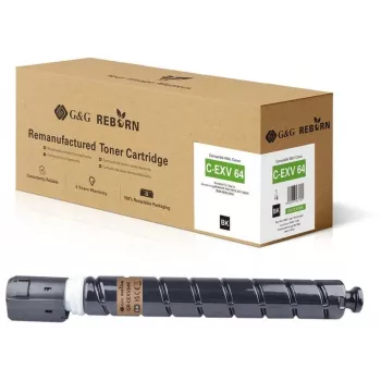 G&G Reborn Tonerpatrone kompatibel mit Canon C-EXV 64 (5753C002) Schwarz