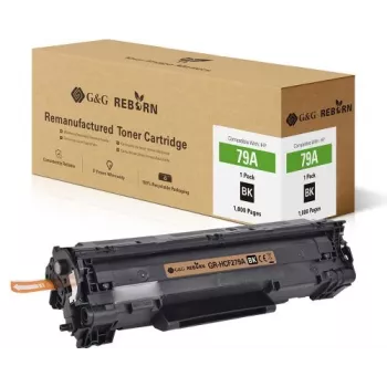 G&G Reborn Toner-Kartusche kompatibel mit HP 79A / CF279A (21239) – Schwarz, 1.000 Seiten