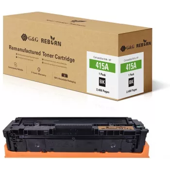 G&G Reborn Tonerkartusche Ersatz HP 415A Schwarz 2400 Seiten Wiederaufbereitet 21269