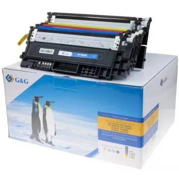 G&G Toner 4er-Pack für Samsung CLT-P404C / HP SU365A Schwarz, Cyan, Magenta, Gelb