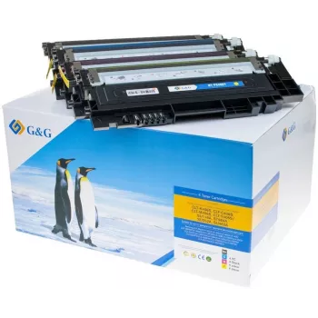 G&G Toner 4er-Pack für Samsung P406C/HP SU375A Schwarz/Cyan/Magenta/Gelb