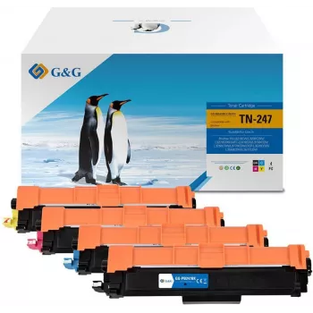 G&G Toner 4-Pack Value Set für Brother TN-247 Schwarz, Cyan, Magenta, Gelb (16024)