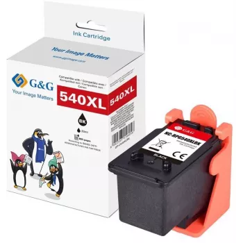 G&G XL High-Yield Kompatible Tintenpatrone für Canon PG-540XL (Schwarz, 600 Seiten) - 14689