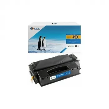 G&G XL Tonerpatrone kompatibel mit HP 49X (Q5949X) / Canon 708H - Schwarz, 12.000 Seiten