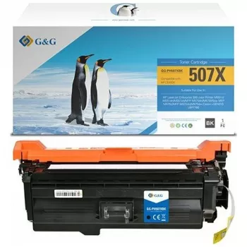 G&G XL Toner Kompatibel mit HP 507X / CE400X Schwarz Hohe Ergiebigkeit