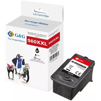 G&G XXL Patrone Kompatibel mit Canon PG-560XL (Schwarz, Hohe Kapazität)