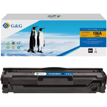 G&G XXL Tonerpatrone kompatibel mit HP 106A / W1106A (High Yield) Schwarz