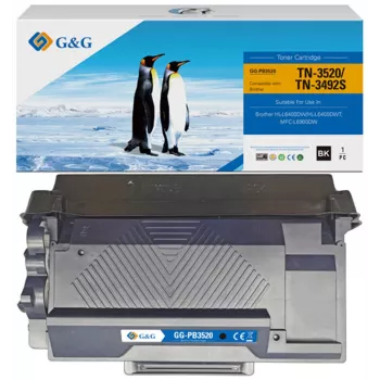 G&G XXXL Toner Kompatibel mit Brother TN-3520 (14298) - Schwarz, Extra Hohe Reichweite