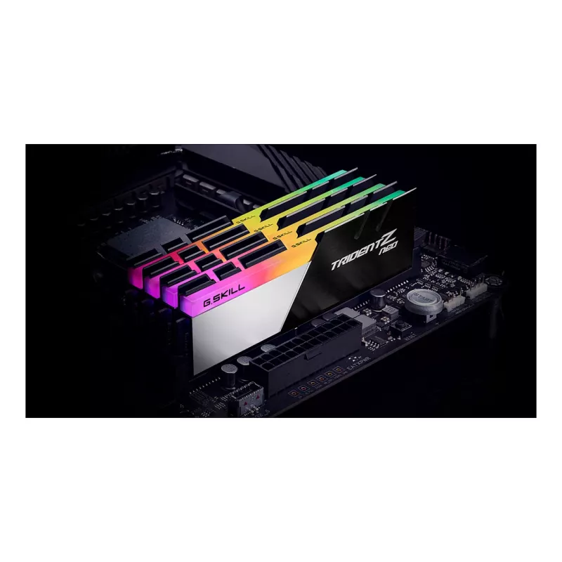 G.Skill Trident Z Neo 128GB (4x32GB) DDR4 3600MHz CL18 Desktop-Arbeitsspeicher-Kit - Schwarz/Silber RGB