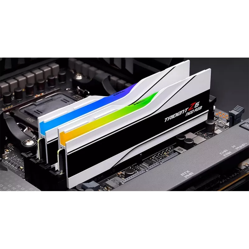 G.Skill Trident Z5 Neo RGB 48 GB (2x 24 GB) DDR5-6400 CL32 Weiß AMD EXPO Speicher-Kit F5-6400J3239F24GX2-TZ5NRW