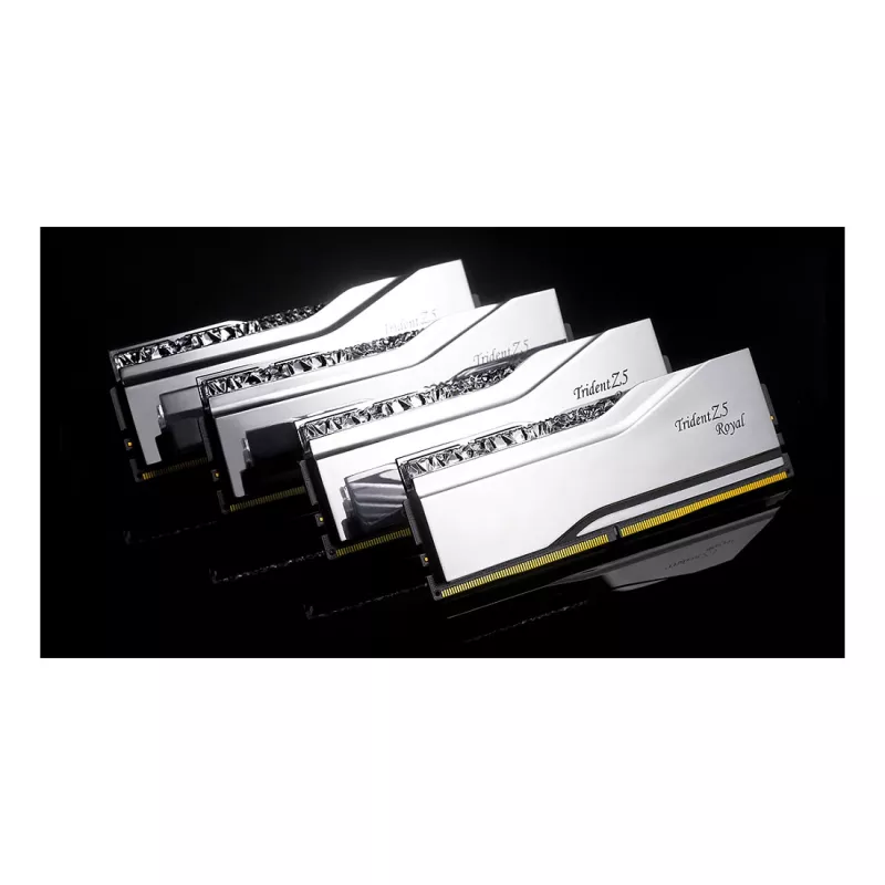 G.Skill Trident Z5 Royal RGB 48GB (2x24GB) DDR5-8400 CL40 Desktop-Speicherkit - Poliertes Silber