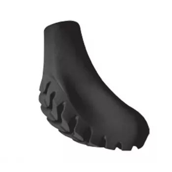 Gabel Nordic Walking Stockenspitzen Walking Pad XXL Hard 05/27, Schwarz (Paar)