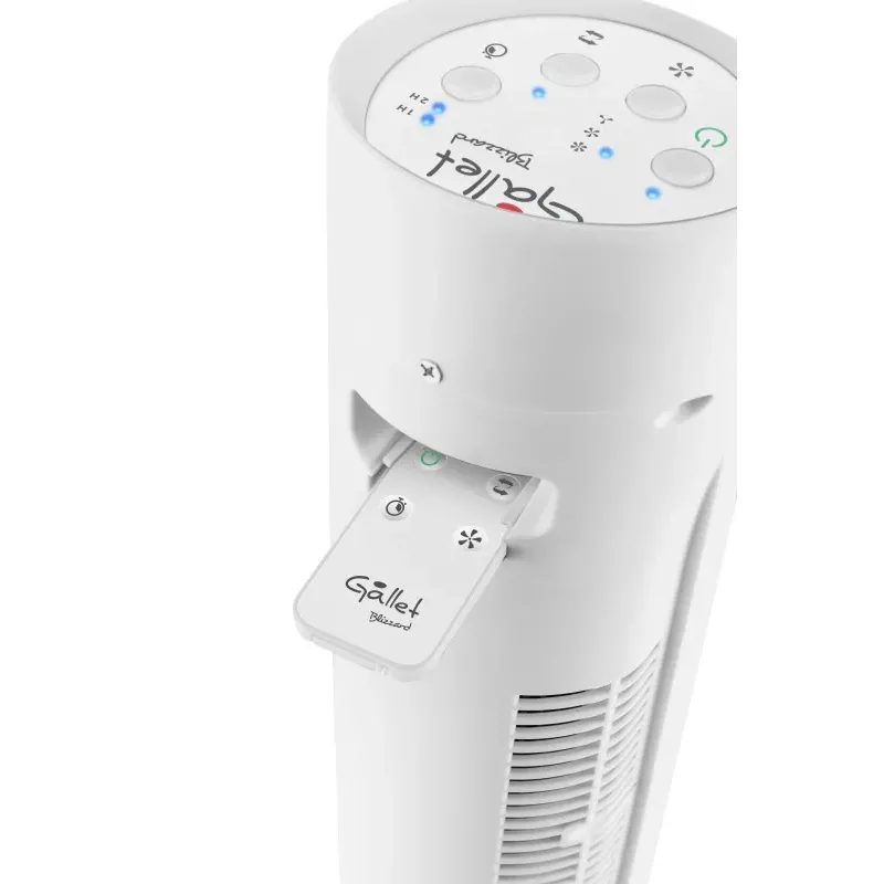 Gallet GALVEN82T Turmventilator 45W 23cm 3 Geschwindigkeiten Oszillation Fernbedienung Weiß