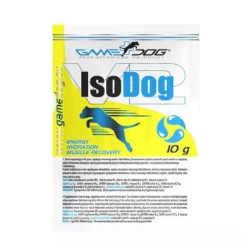 GAME DOG IsoDog Isotonisches Ergänzungsfuttermittel für Hunde – 10 g Pulverbeutel