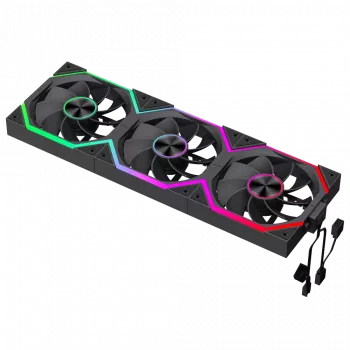 Gamemax FN12A-N2 WL-R Gehäuselüfter Schwarz