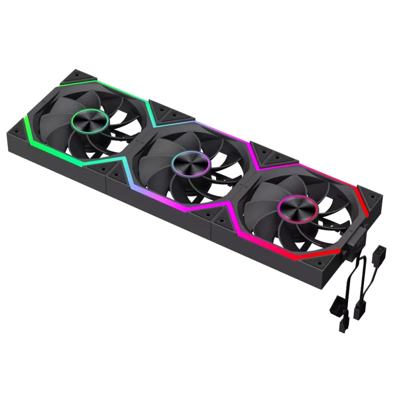 Gamemax FN12A-N2 WL-R Gehäuselüfter Schwarz