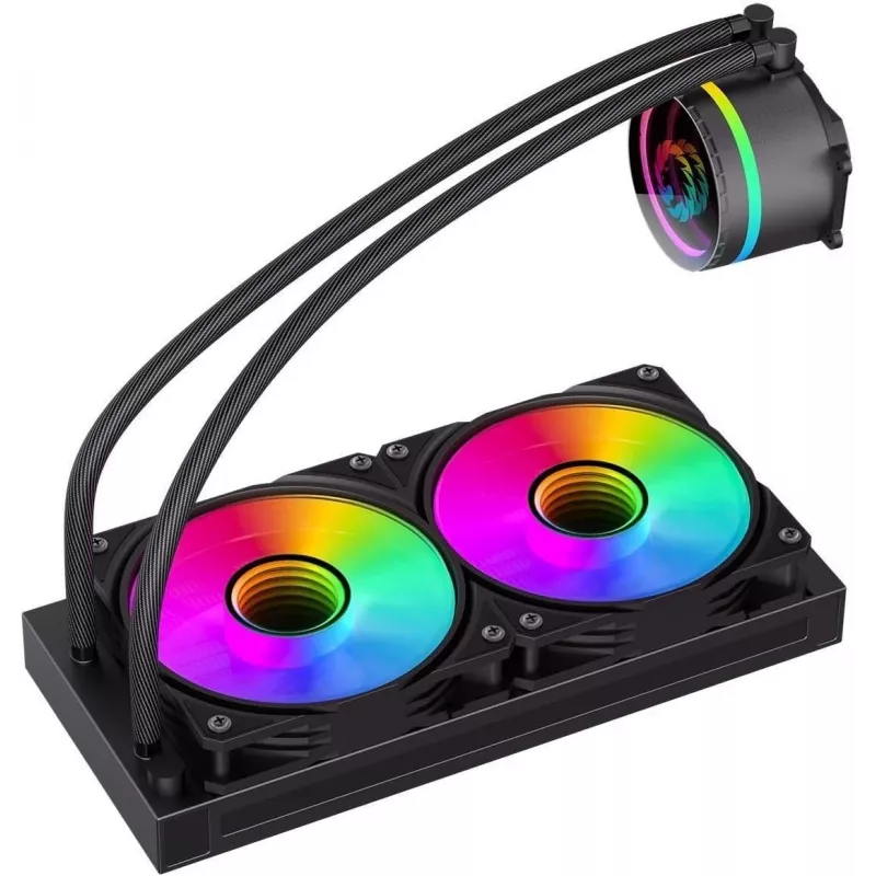 GAMEMAX ICEBURG 240 INFINITY CPU-Flüssigkeitskühler, Schwarz