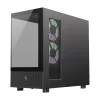 GAMEMAX NEX C31 BK Mid-Tower PC-Gehäuse, MATX/BTF, Schwarz