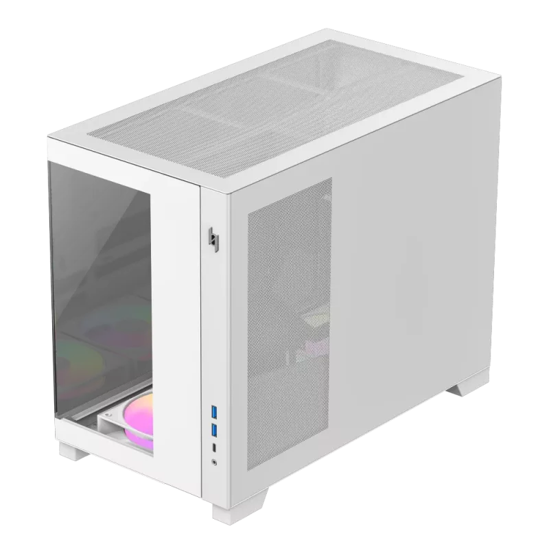 Gamemax NEX C33 WH M-ATX/BTF Computergehäuse Weiß