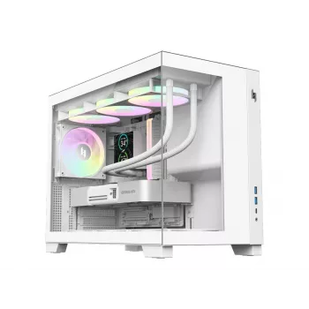 Gamemax NEX C33 WH M-ATX/BTF Computergehäuse Weiß