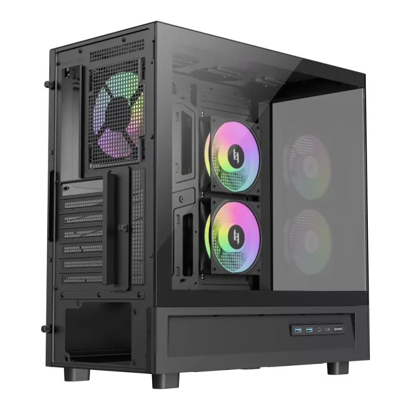 Gamemax NEX C51 BK ATX/BTF Computer Gehäuse