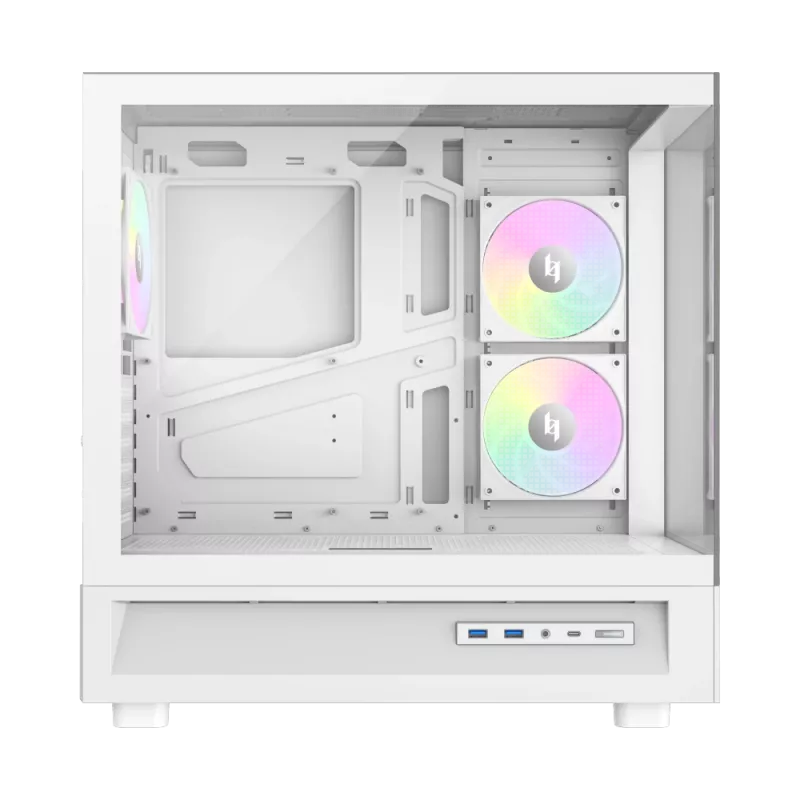 Gamemax NEX C51 WH ATX/BTF Mid Tower PC-Gehäuse Weiß