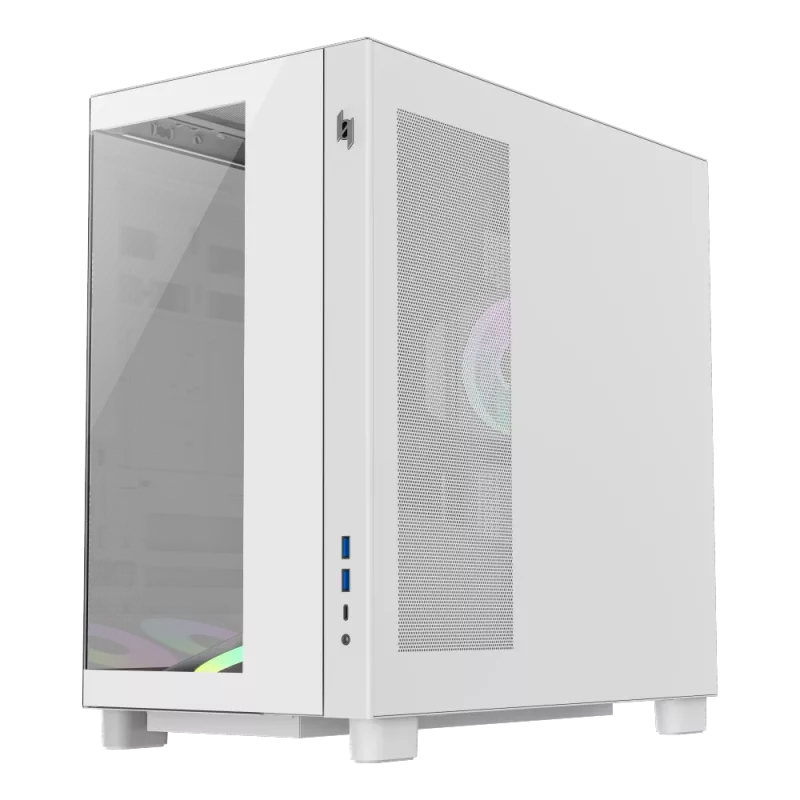 Gamemax NEX C53 WH ATX/BTF Mid Tower Gehäuse Weiß