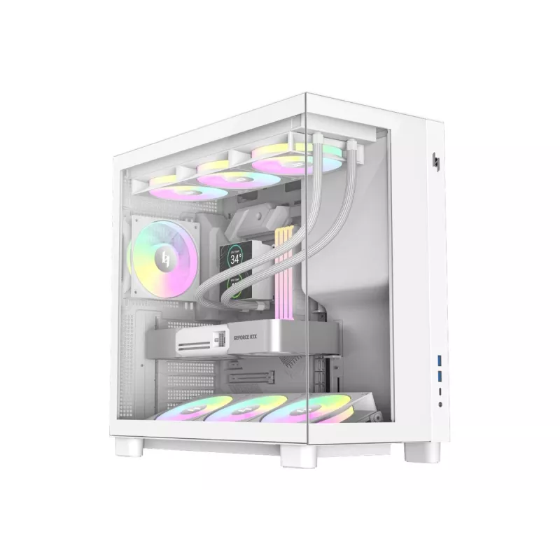 Gamemax NEX C53 WH ATX/BTF Mid Tower Gehäuse Weiß