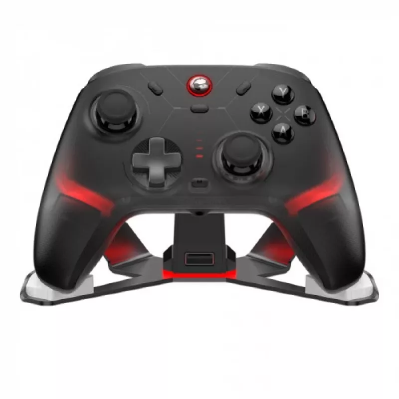 GameSir Cyclone 2 Tri-Mode Wireless Gaming Controller mit Hall-Effekt-Sticks und -Triggern, RGB-Beleuchtung, programmierbaren Rücktasten, 6-Achsen-Gyroskop, 20h Akku - Schwarz