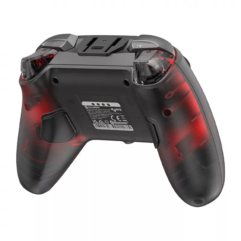 GameSir Cyclone 2 Tri-Mode Wireless Gaming Controller mit Hall-Effekt-Sticks und -Triggern, RGB-Beleuchtung, programmierbaren Rücktasten, 6-Achsen-Gyroskop, 20h Akku - Schwarz