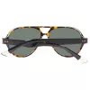GANT GRS2003TOBLK2 Herren-Rechteck-Sonnenbrille - Schwarzer Rahmen, Graue Gläser, 58 mm