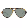 GANT GRS2003TOBLK2 Herren-Rechteck-Sonnenbrille - Schwarzer Rahmen, Graue Gläser, 58 mm