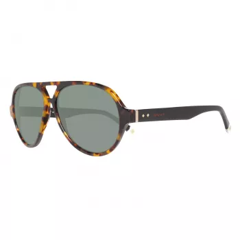 GANT GRS2003TOBLK2 Herren-Rechteck-Sonnenbrille - Schwarzer Rahmen, Graue Gläser, 58 mm