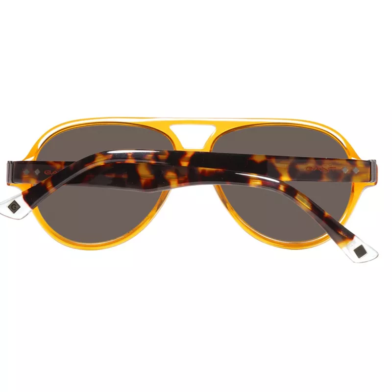 GANT Herren-Sonnenbrille GRS2003ORTO-3 Schildpatt-Acetat-Rahmen graue Polycarbonat-Glas 58mm