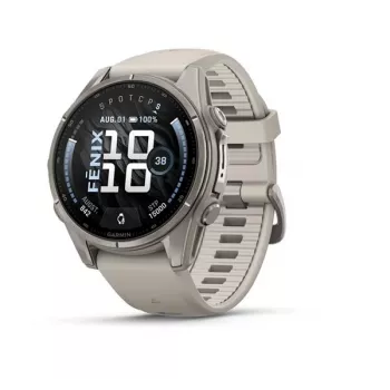 Garmin fenix 9 43 mm Titanium mit Fog Grey Armband