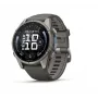 Garmin Fenix 9 – 43mm, Titan mit Pebble Grey Silikonarmband