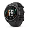 Garmin fenix 9 – 47mm, Carbon Grey DLC Titanium mit schwarzem Silikonarmband
