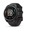 Garmin fenix 9 – 47mm, Carbon Grey DLC Titanium mit schwarzem Silikonarmband