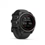 Garmin fenix 9 – 47mm, Carbon Grey DLC Titanium mit schwarzem Silikonarmband