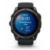 Garmin fenix 9 – 51 mm, Carbon Grey DLC Titanium mit schwarzem Silikonarmband 010-04763-11