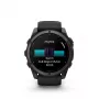 Garmin fenix 9 – 51 mm, Carbon Grey DLC Titanium mit schwarzem Silikonarmband 010-04763-11