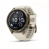 Garmin Fenix 9 Pro – inReach, 43mm Autumn Gold Titanium mit Cream/French Grey Silikonarmband
