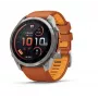 Garmin Fenix 9 Pro – inReach, 51mm Titan mit Autumn Orange/Spark Orange Silikonarmband