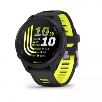 Garmin Forerunner 170 Music, Schwarz mit schwarzem/gelbem Band
