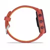 Garmin Forerunner 170 Music GPS-Laufuhr, Berry-Gehäuse mit rot-pinkem/mangofarbenem Armband