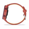 Garmin Forerunner 170 Music GPS-Laufuhr, Berry-Gehäuse mit rot-pinkem/mangofarbenem Armband