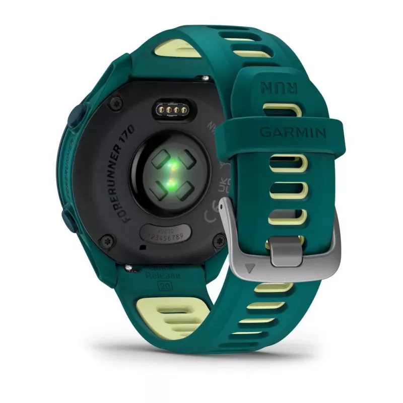Garmin Forerunner 170 Music, Teal Green mit Teal Green/Citron Band