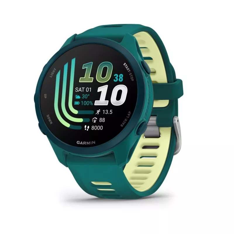 Garmin Forerunner 170 Music, Teal Green mit Teal Green/Citron Band